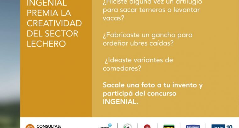 Concurso INGENIAL “Iniciativas con ingenio en el sector lechero”