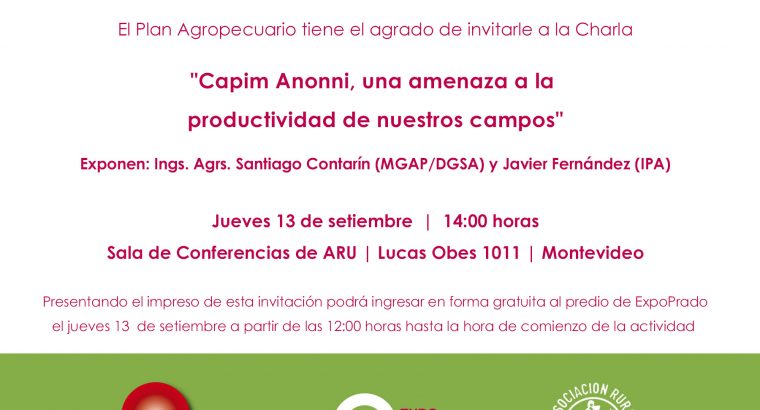 El Plan Agropecuario Presente en Expo Prado 2018