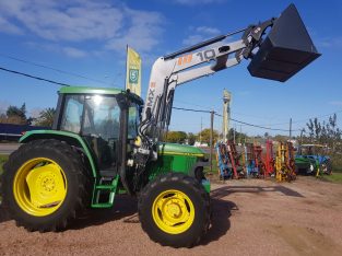 Tractor John Deere 6400 con pala frontal