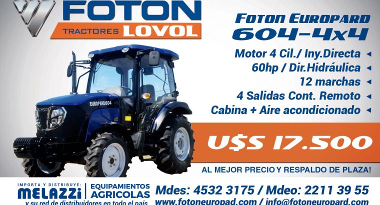 Tractor Foton Europard 604 4×4