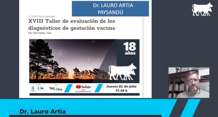 XVIII Taller de evaluación de los diagnósticos de gestación vacuna