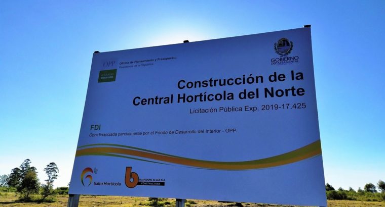 MGAP apoya construcción de Central Hortícola del Norte