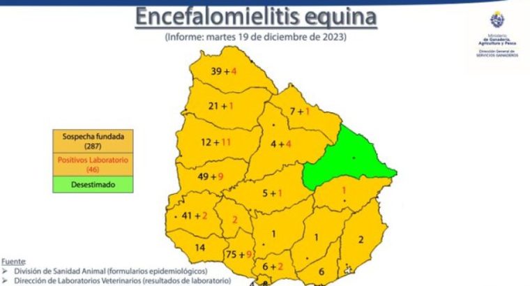 Informe de situación de Encefalomielitis en Uruguay