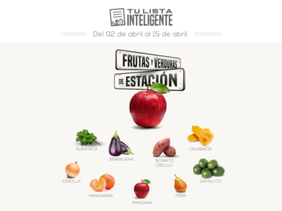 Frutas y Verduras de estación en Tu Lista Inteligente