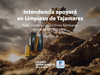 Apoyo de la Intendencia para limpieza de tajamares